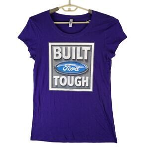 Built Ford Tough T-Shirt Womens XXL Purple‎ Bella Brand Tag 100% Cotton